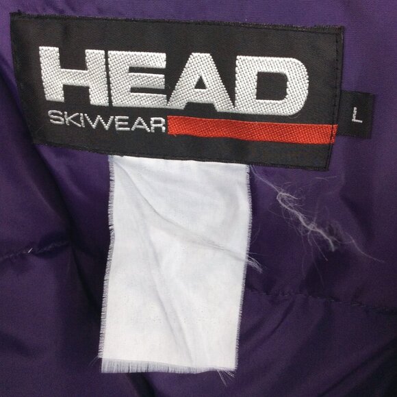 Vintage 90s HEAD Skiwear Jacket Mens Size Large Purple Red Thick Snowmobile - Picture 15 of 16